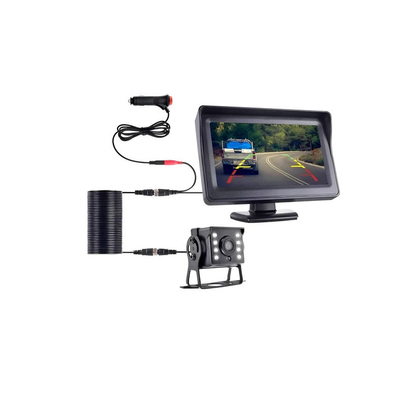Wireless Backup Camera System with Rear View Monitor for Vehicles - Easy Installation & HD Night Vision