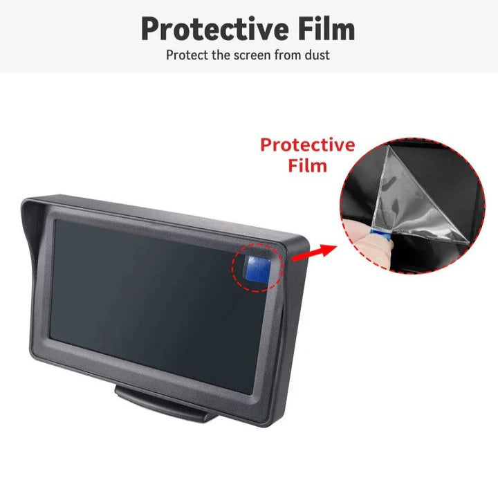 Wireless Backup Camera System with Rear View Monitor for Vehicles - Easy Installation & HD Night Vision