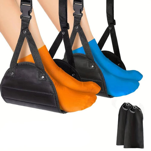 Adjustable Hanging Foot Rest Set of 2 - Ergonomic Foot Support with Straps for Comfort and Relaxation