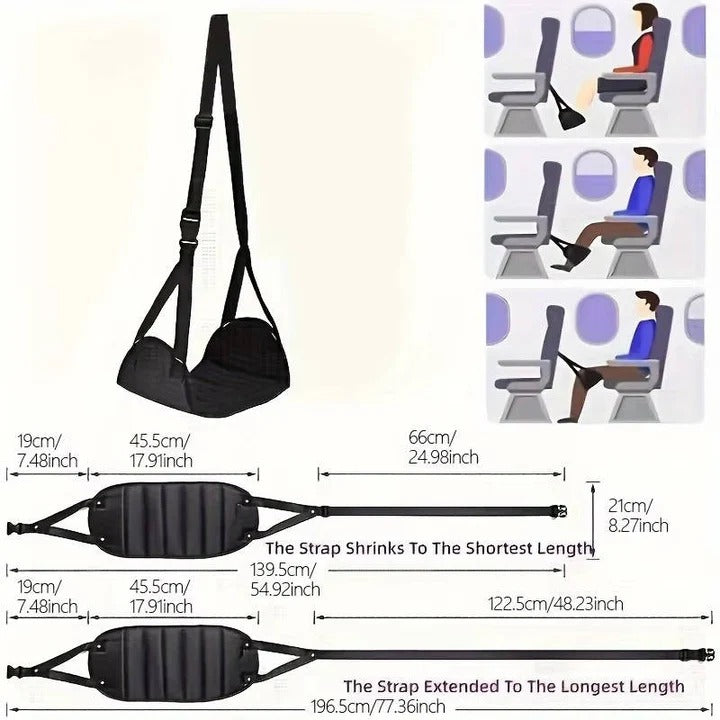 Adjustable Hanging Foot Rest Set of 2 - Ergonomic Foot Support with Straps for Comfort and Relaxation
