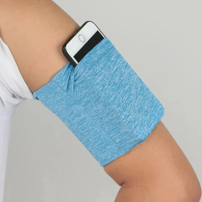 Adjustable Fitness Arm Bag with Phone Pouch - Perfect for Running, Workouts & Outdoor Activities