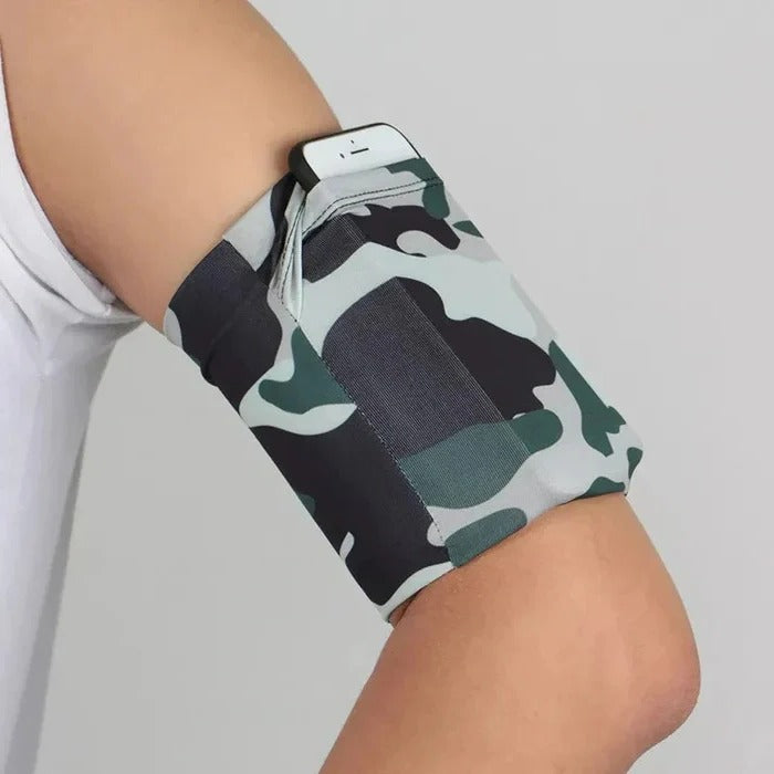 Adjustable Fitness Arm Bag with Phone Pouch - Perfect for Running, Workouts & Outdoor Activities