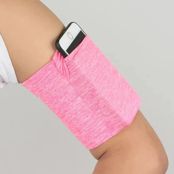 Adjustable Fitness Arm Bag with Phone Pouch - Perfect for Running, Workouts & Outdoor Activities