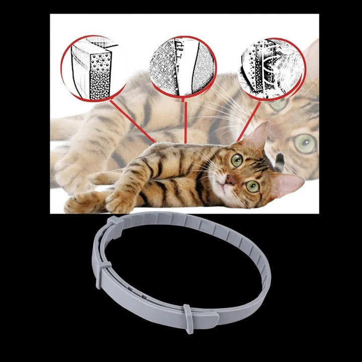 Adjustable Pest-Deterrent Pet Collar for Dogs & Cats - Comfortable & Durable Design