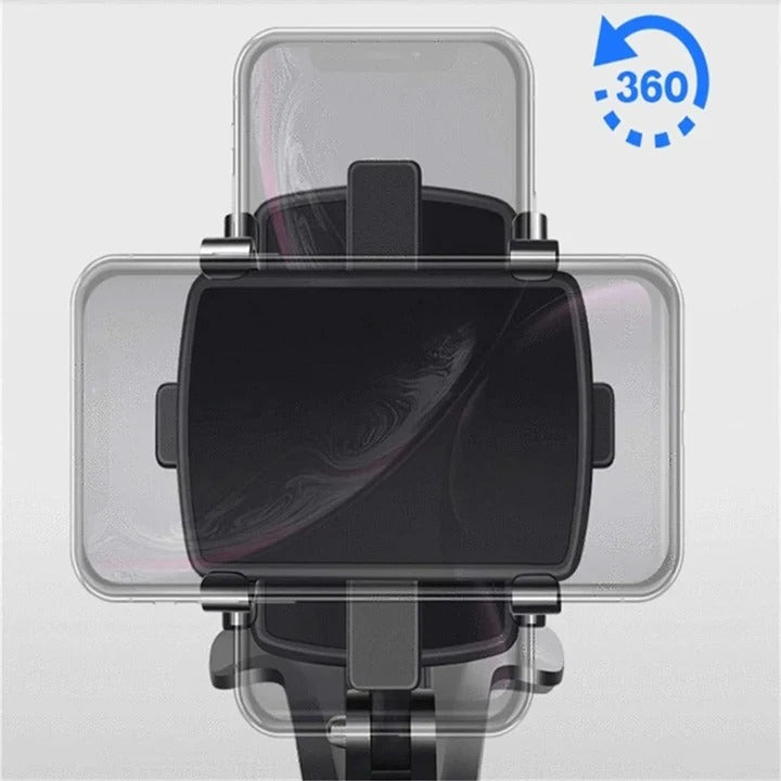 Adjustable Car Phone Holder with 360° Rotation & Versatile Multi-Position Mounting - Universal Fit for All Smartphones