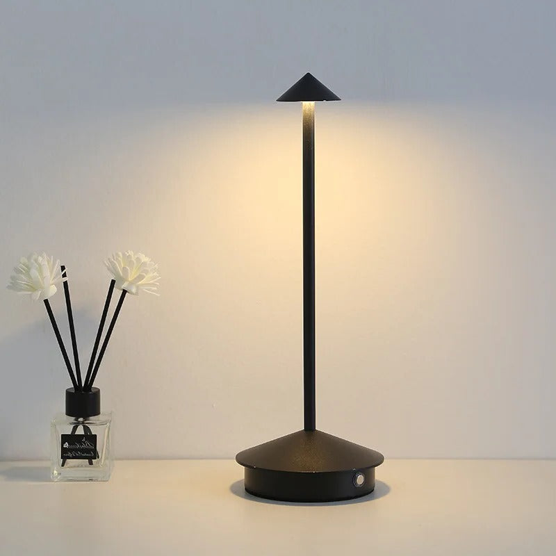 Cordless LED Desk Lamp with Touch Control - Dimmable 3 Light Settings for Adjustable Brightness | Modern & Portable Design