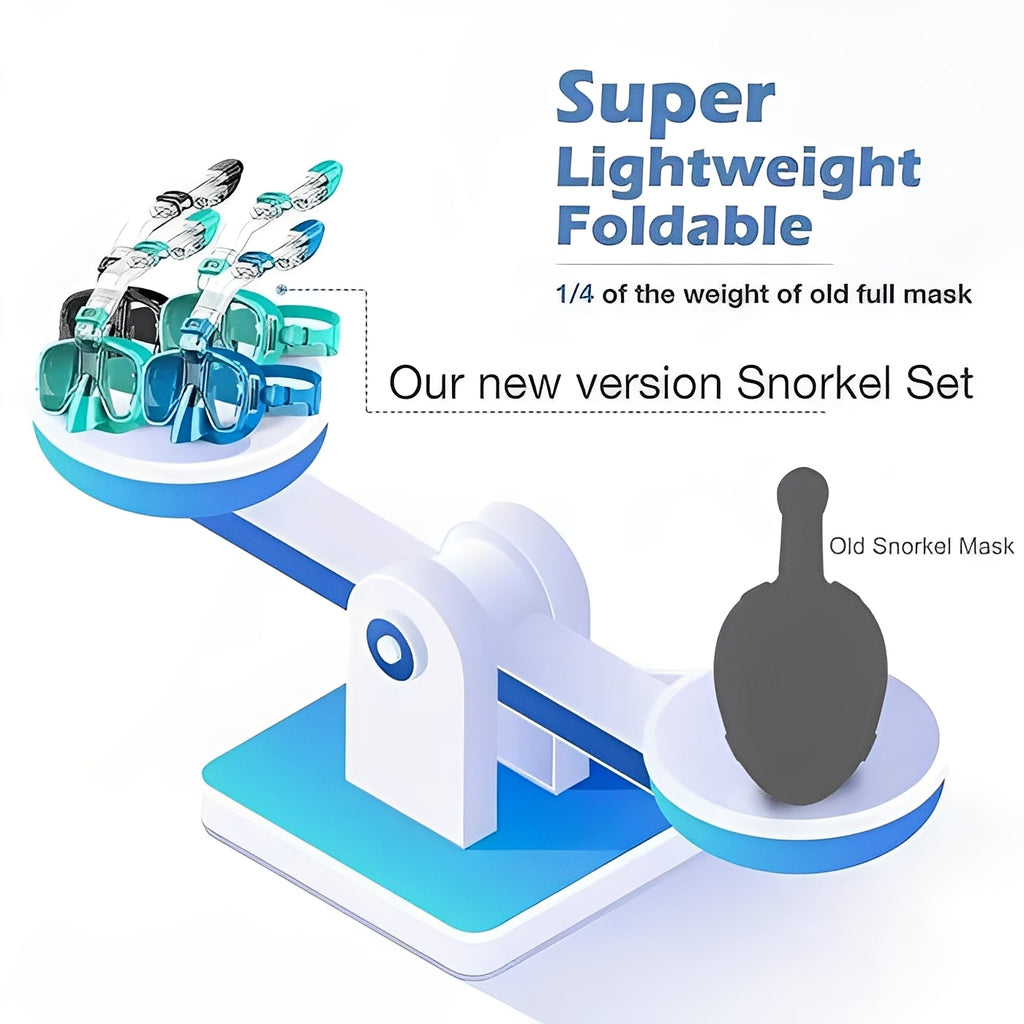 Premium Snorkeling Mask with Dry Top Tube & Adjustable Strap for Ultimate Comfort and Clear Vision