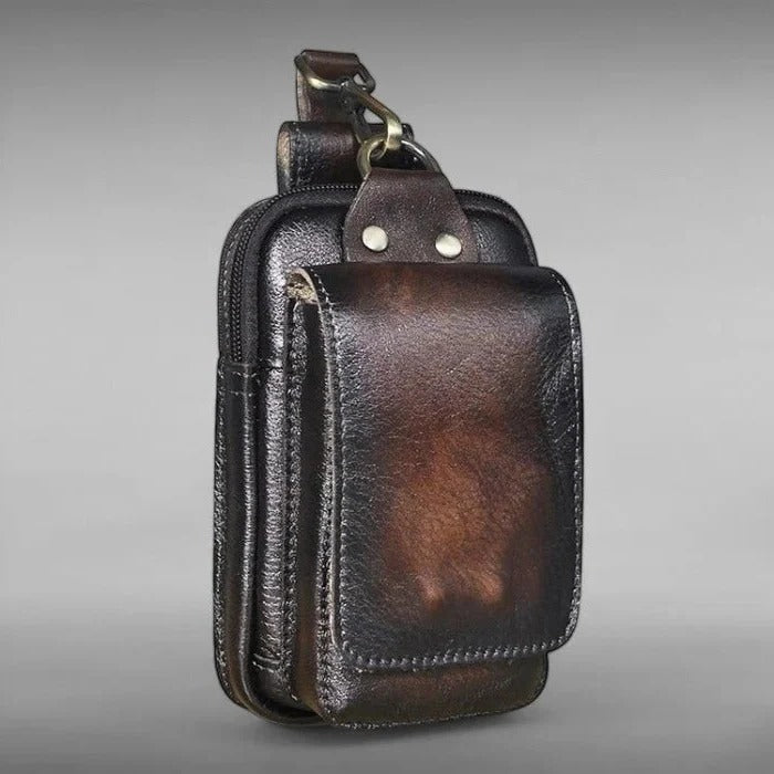 Versatile Adjustable Belt Bag with Multiple Compartments and Secure Closure - Ideal for Travel and Everyday Use