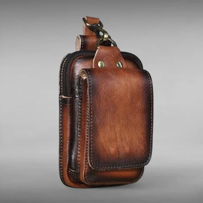 Versatile Adjustable Belt Bag with Multiple Compartments and Secure Closure - Ideal for Travel and Everyday Use