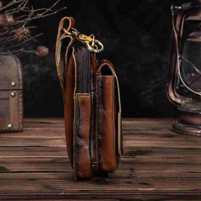 Versatile Adjustable Belt Bag with Multiple Compartments and Secure Closure - Ideal for Travel and Everyday Use