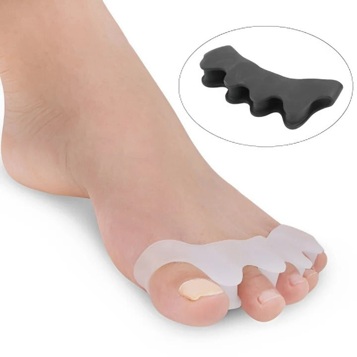 Adjustable Silicone Toe Separator with Dividers for Comfort & Alignment - Perfect for Pedicure & Foot Care