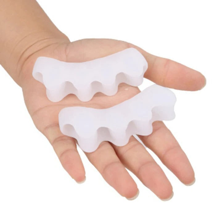 Adjustable Silicone Toe Separator with Dividers for Comfort & Alignment - Perfect for Pedicure & Foot Care
