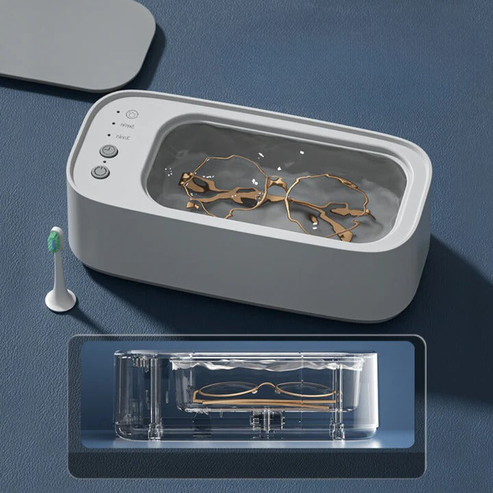 Professional Electric Ultrasonic Cleaner for Jewelry, Glasses, Watches & More - Deep Cleaning Technology
