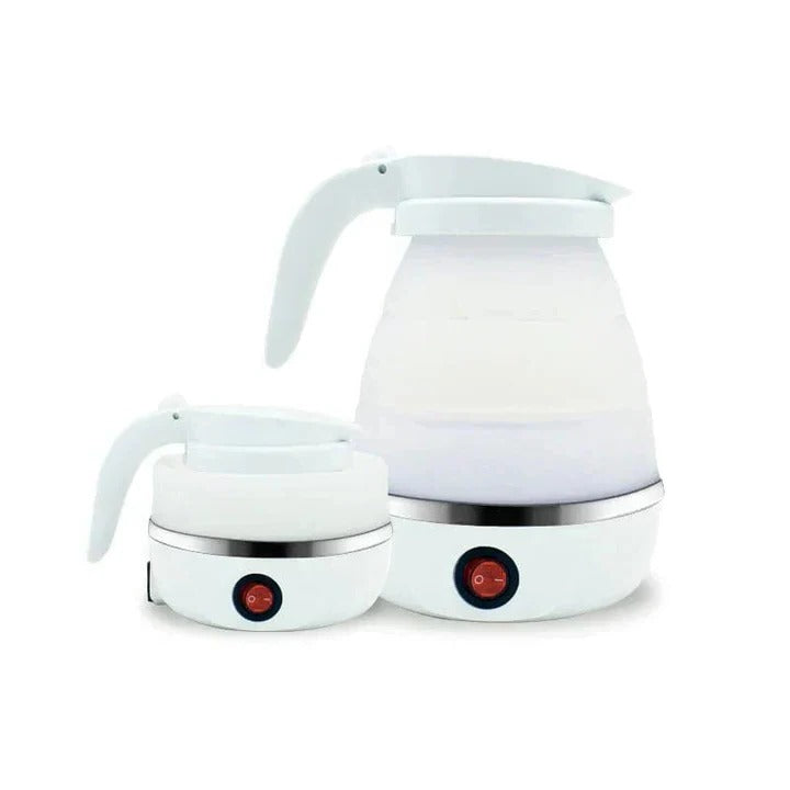 Portable Foldable Electric Kettle - Compact Design with Plug-In Convenience