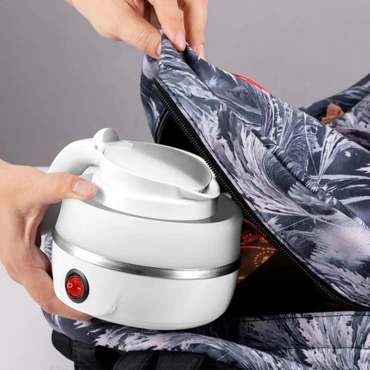 Portable Foldable Electric Kettle - Compact Design with Plug-In Convenience