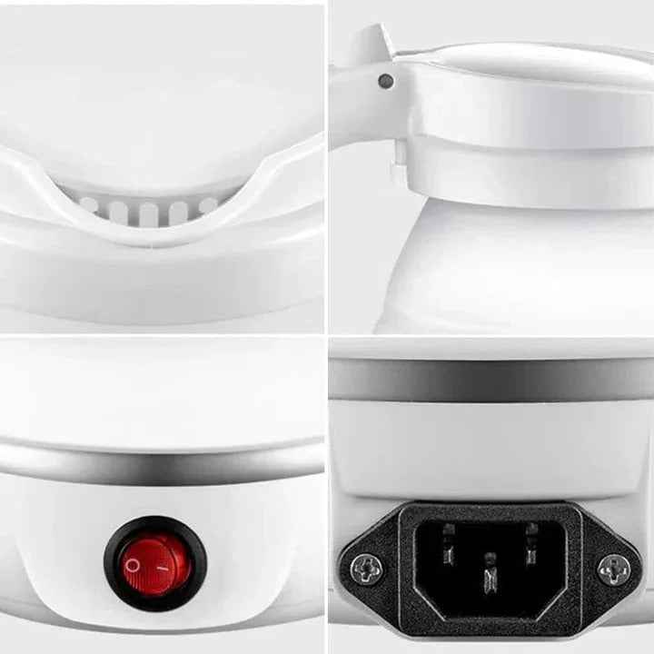 Portable Foldable Electric Kettle - Compact Design with Plug-In Convenience