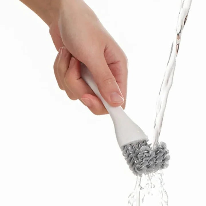 V-Shape Head Barbecue Grill Brush with Scraper - Heavy-Duty BBQ Cleaning Tool for Grates & Grills