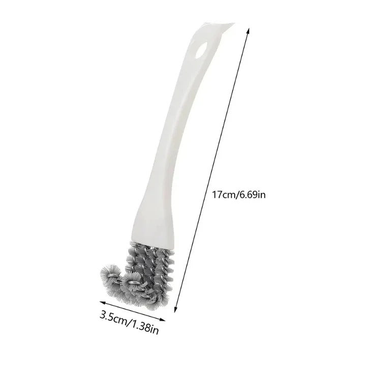 V-Shape Head Barbecue Grill Brush with Scraper - Heavy-Duty BBQ Cleaning Tool for Grates & Grills