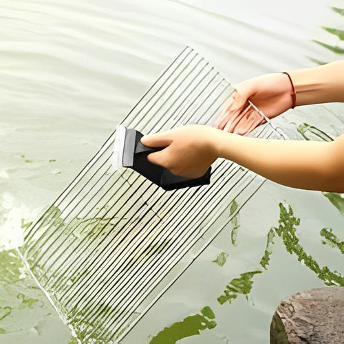 3-in-1 BBQ Grill Cleaning Brush with Sponge Pad & Scraper - Heavy-Duty Grill Cleaner for Effortless Cleaning