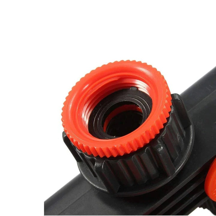 4-Way Garden Hose Splitter - Durable Water Hose Connector with Four Ports for Efficient Watering