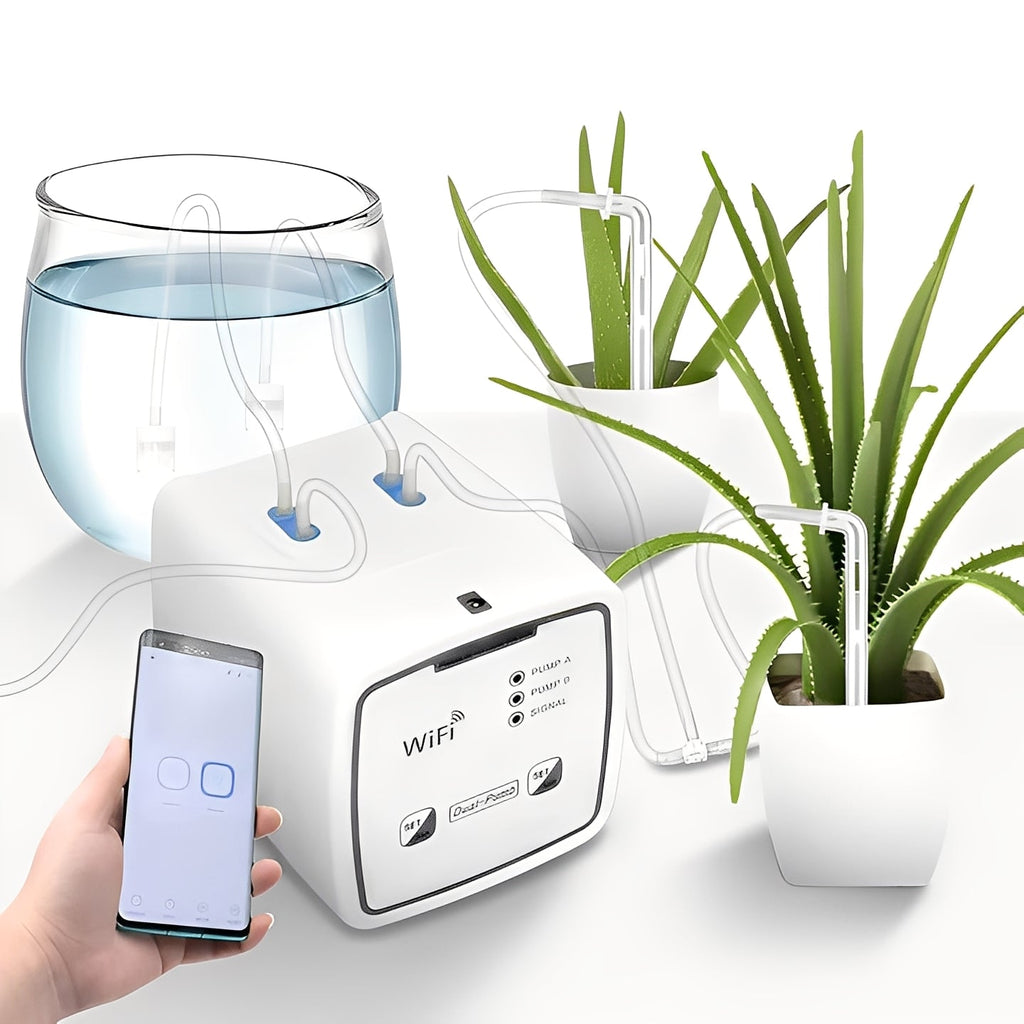 Smart Plant Waterer with WiFi App Control & Automated Drip Irrigation System