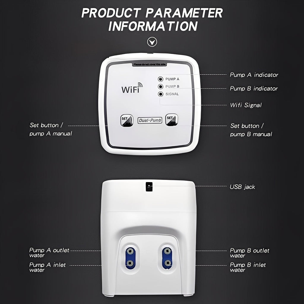 Smart Plant Waterer with WiFi App Control & Automated Drip Irrigation System
