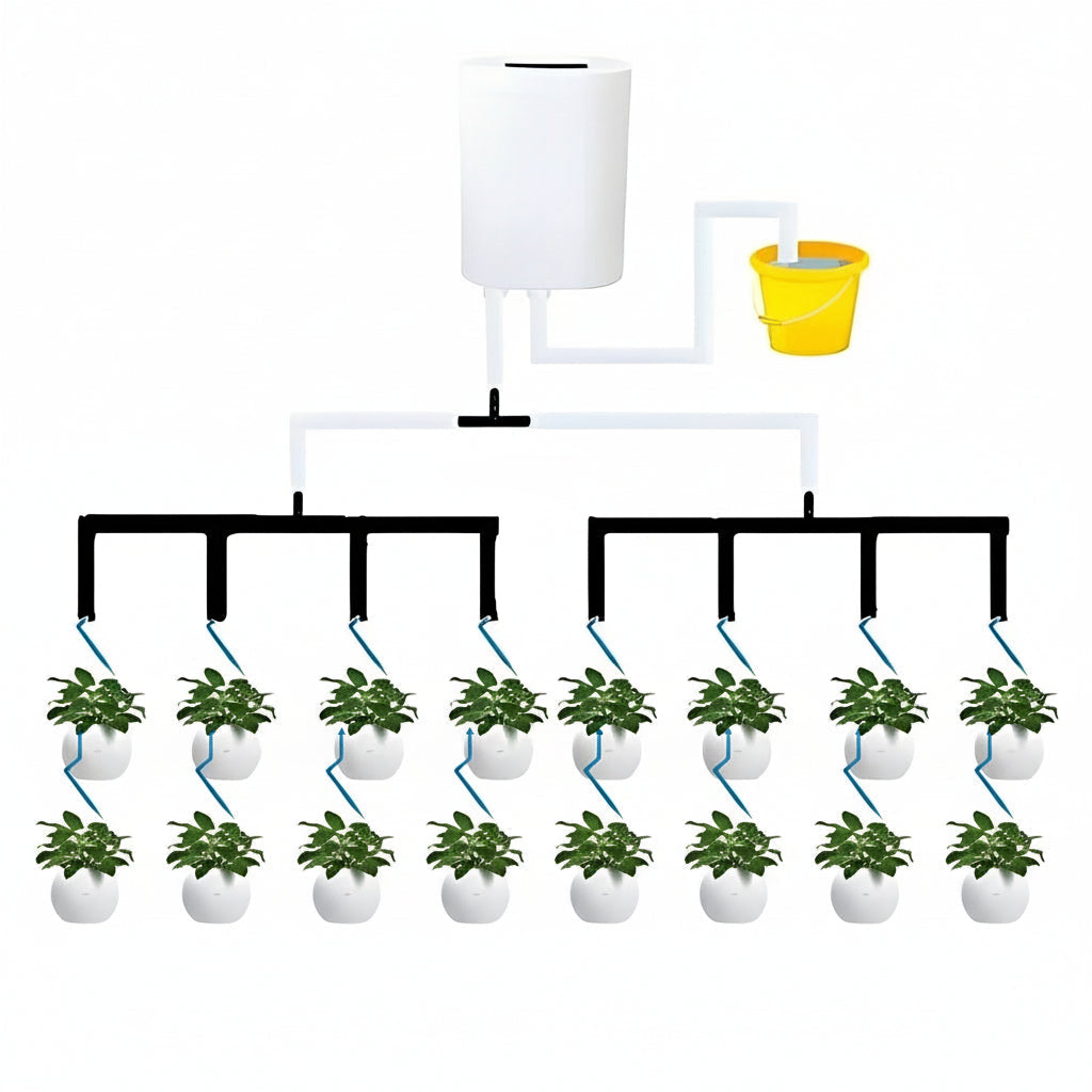 Smart Plant Watering Pump Timer with LCD Display & USB Rechargeable - Automatic Irrigation System