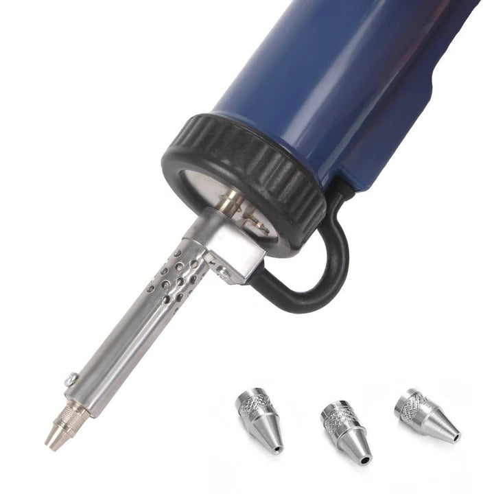 Professional Electric Desoldering Tool with Trigger Control & 3 Interchangeable Nozzles for Precision Solder Removal