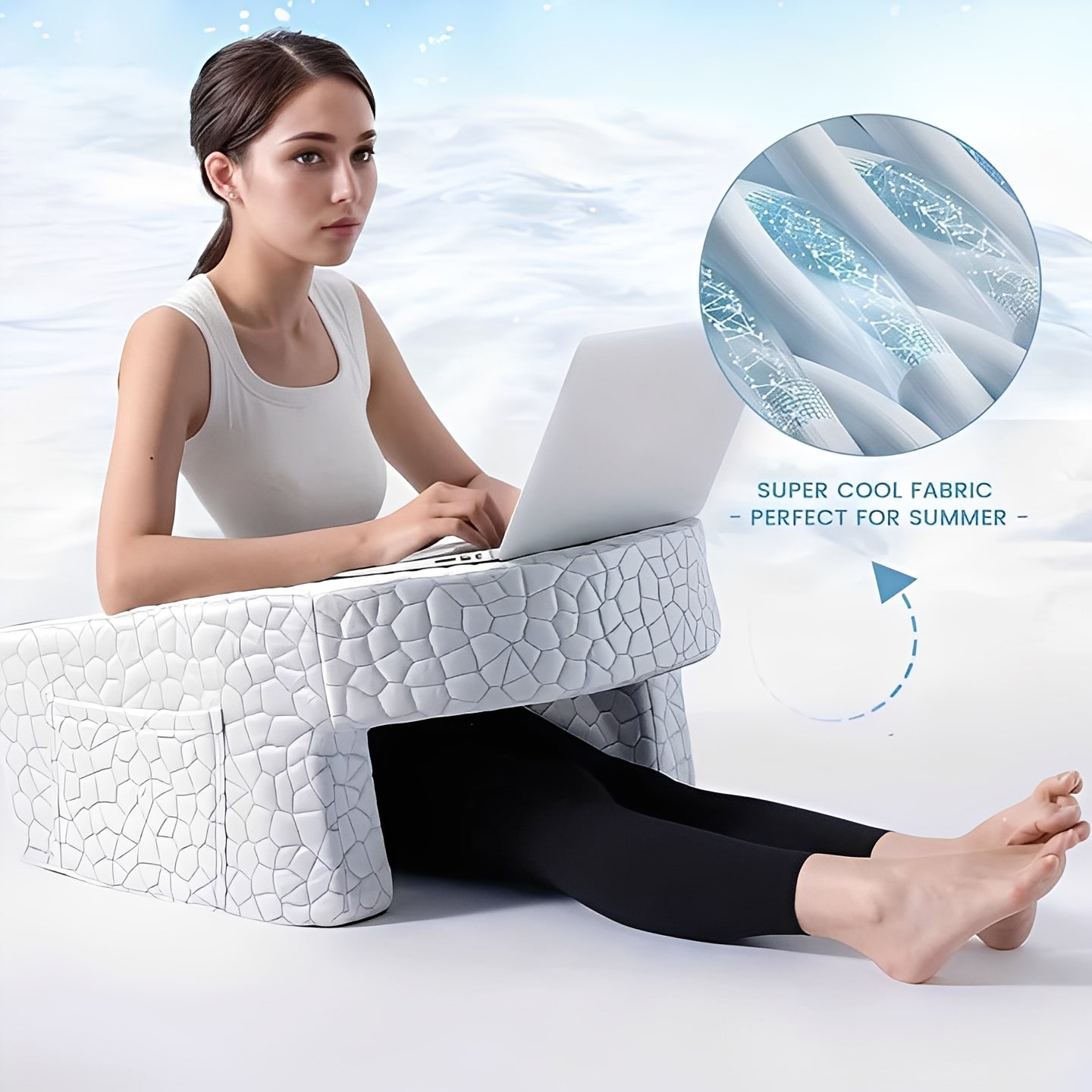 Comfortable Memory Foam Reading Pillow with Washable Cover - Perfect for Reading, Relaxing, and Support