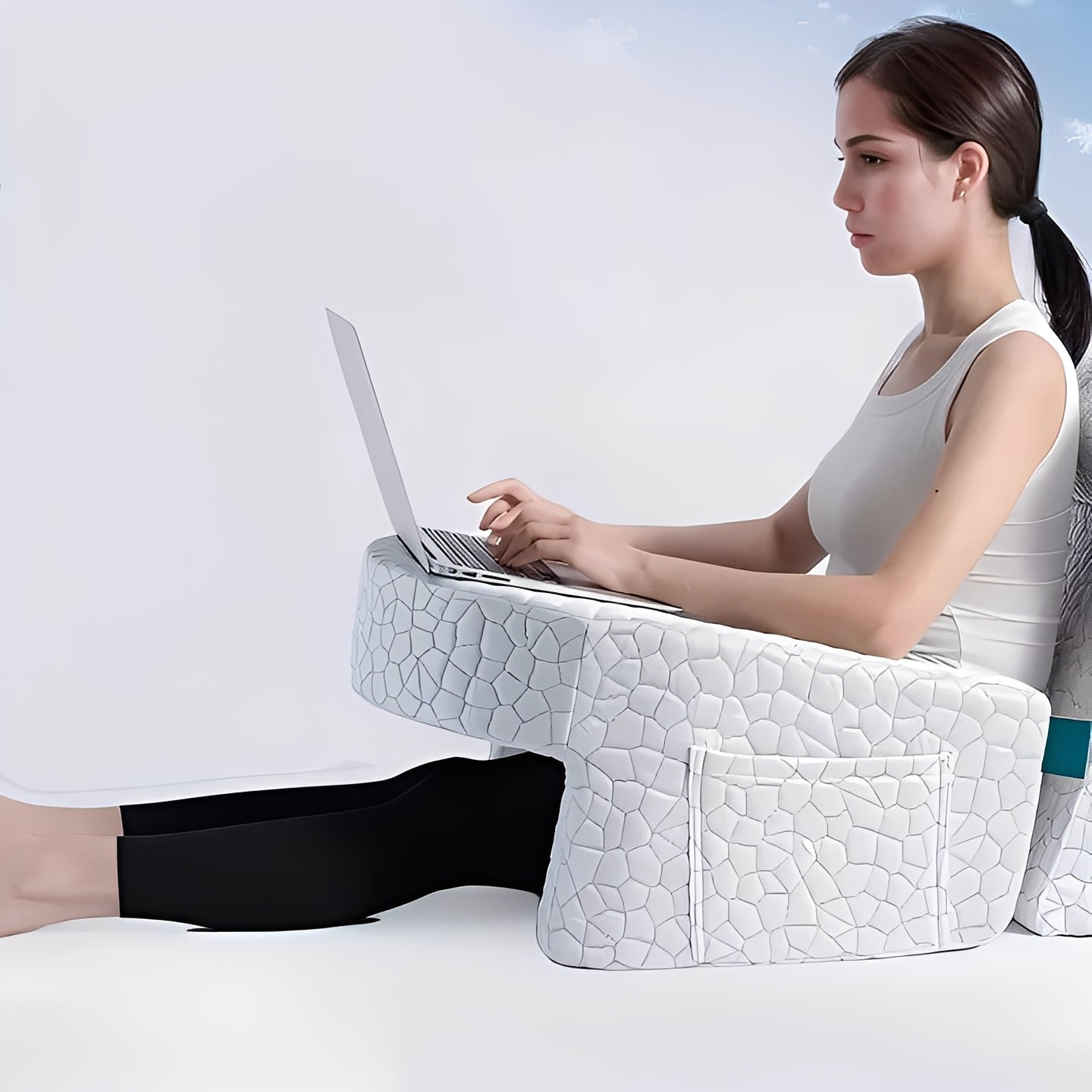 Comfortable Memory Foam Reading Pillow with Washable Cover - Perfect for Reading, Relaxing, and Support