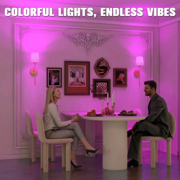 Set of 2 Cordless Wall Mounted Lights - Stylish & Versatile Lighting Solution
