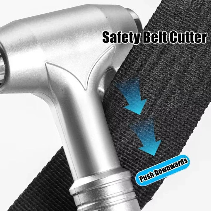 3-Pack Car Safety Hammer with Tungsten Steel Tip & Seatbelt Cutter - Emergency Escape Tool for Vehicle Safety