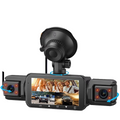 4-Channel Dash Cam with Front & Rear Cameras, WiFi Connectivity - High-Definition Video Recording & Night Vision