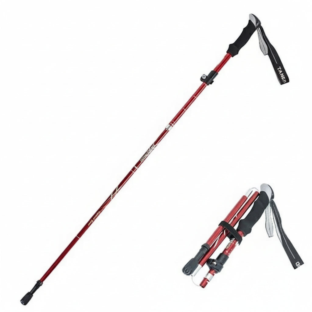 Adjustable Foldable Hiking Poles - Lightweight Trekking Gear for Outdoor Adventures