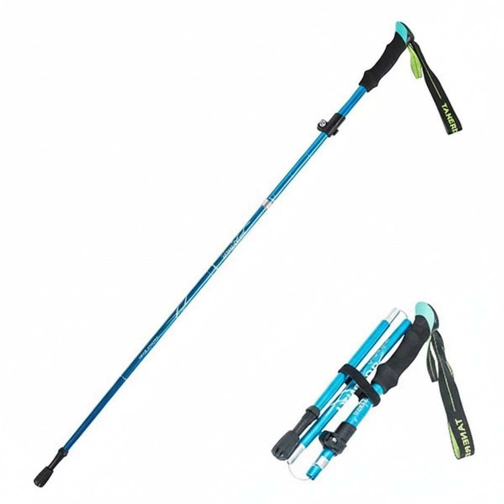 Adjustable Foldable Hiking Poles - Lightweight Trekking Gear for Outdoor Adventures
