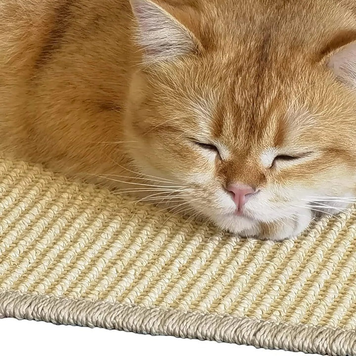 Sisal Cat Scratcher Mat - Versatile Floor & Wall Placement for Cats | Durable & Eco-Friendly Cat Scratch Pad