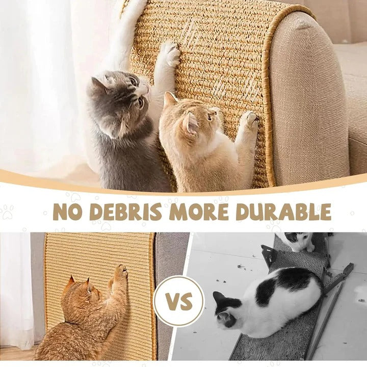 Sisal Cat Scratcher Mat - Versatile Floor & Wall Placement for Cats | Durable & Eco-Friendly Cat Scratch Pad
