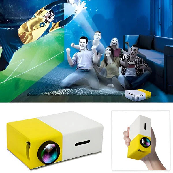 Versatile Media Projector with Wireless Connectivity for Phones, Laptops & USB Devices - Perfect for Home Theater & Presentations