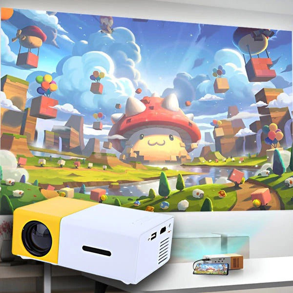 Versatile Media Projector with Wireless Connectivity for Phones, Laptops & USB Devices - Perfect for Home Theater & Presentations