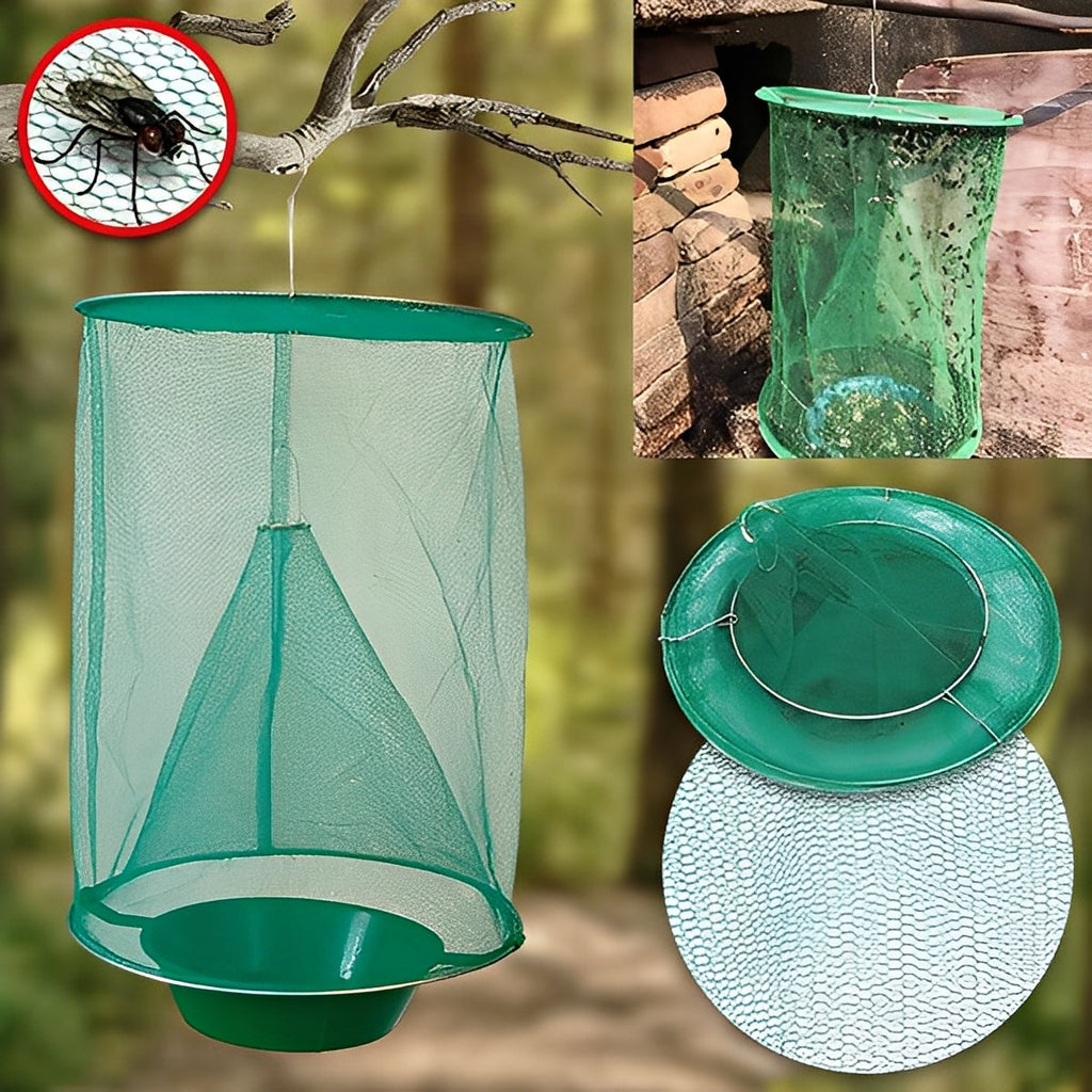 Eco-Friendly Reusable Outdoor Fly Trap Device - Washable & Easy to Clean for Effective Insect Control