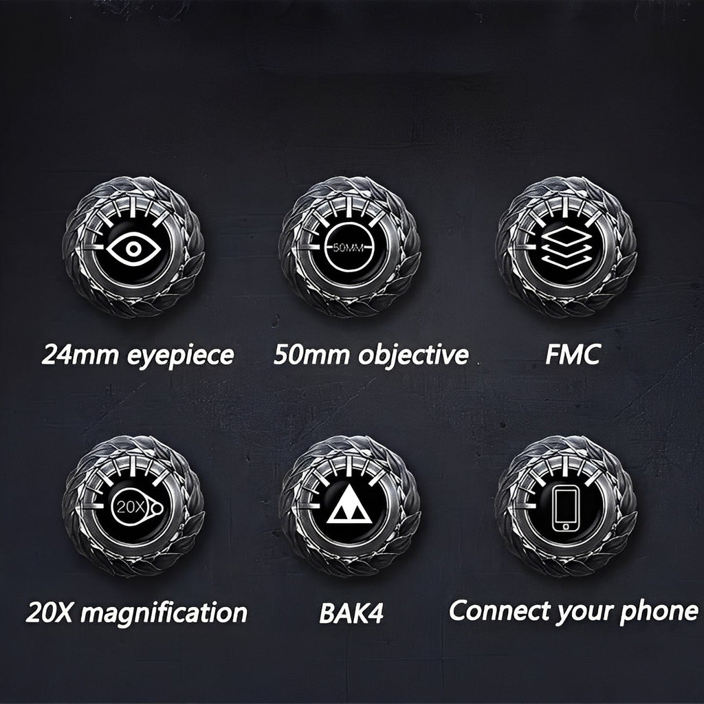 High-Performance Binoculars with Adjustable Focus & Smartphone Adapter for Stunning Photos