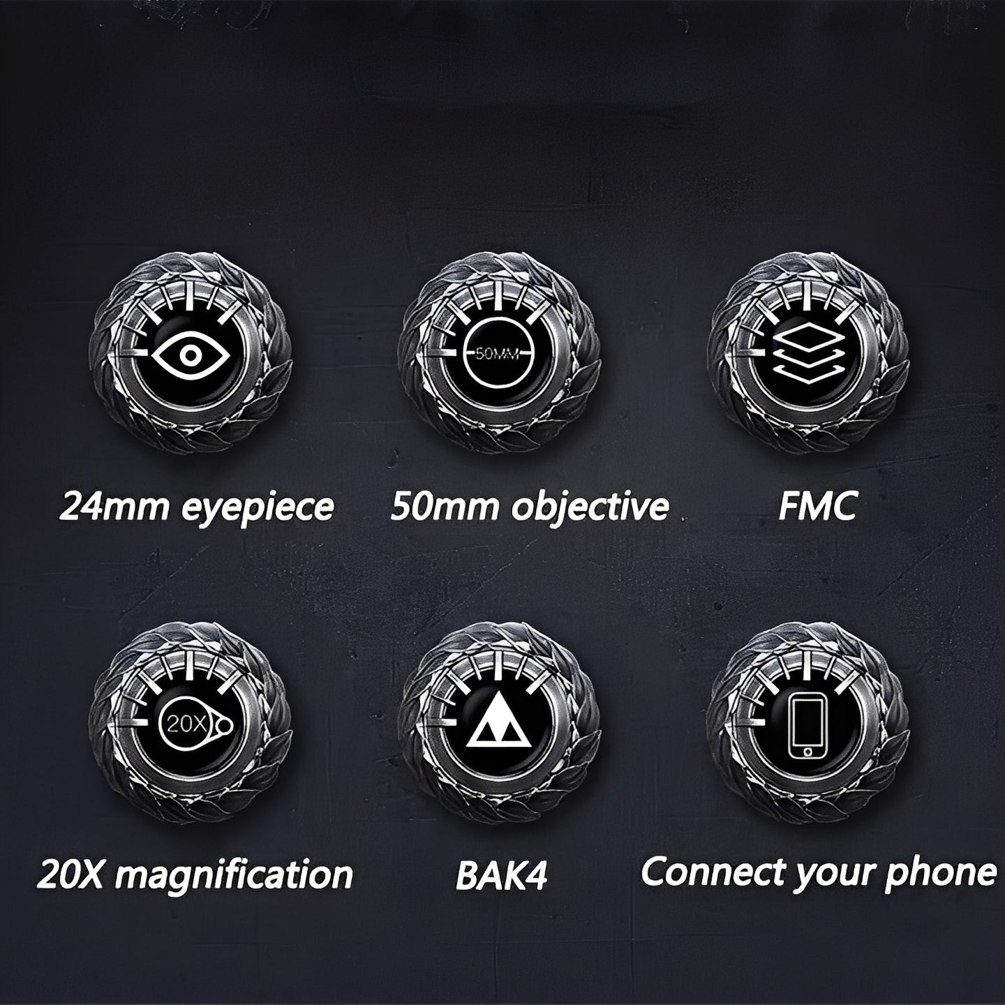 High-Performance Binoculars with Adjustable Focus & Smartphone Adapter for Stunning Photos