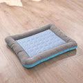 Cooling Pet Bed Mat - Soft Ice Silk & Cotton for Ultimate Comfort