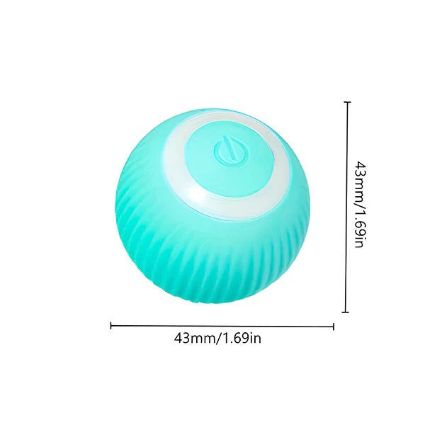 USB Rechargeable Automatic Rolling Pet Ball for Cats & Dogs - Interactive Toy for Active Play
