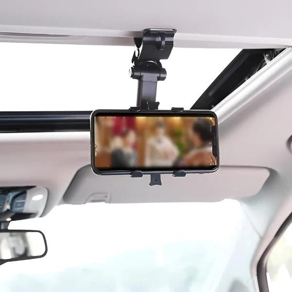 Universal Car Phone Holder with Dashboard Mount - Adjustable, Secure Grip for All Smartphones