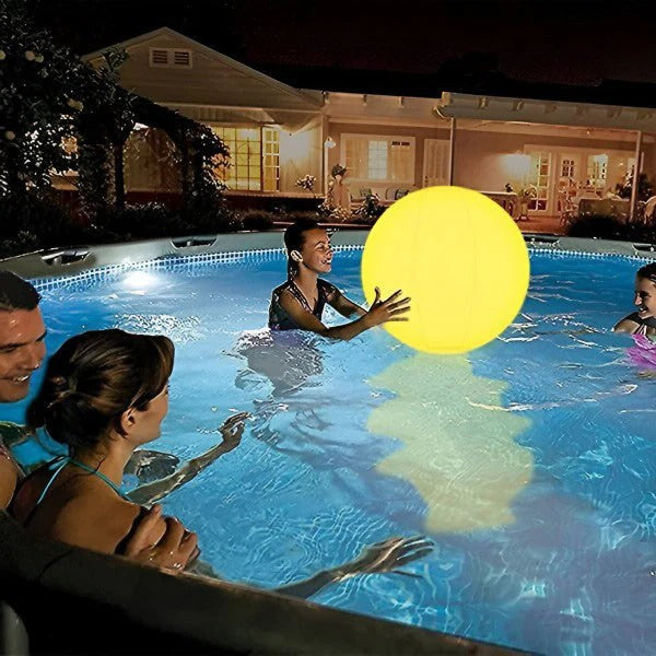 Color Changing LED Inflatable Pool Light - Waterproof & Floating Outdoor Decor for Pools, Hot Tubs, and Parties