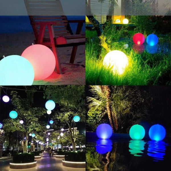 Color Changing LED Inflatable Pool Light - Waterproof & Floating Outdoor Decor for Pools, Hot Tubs, and Parties