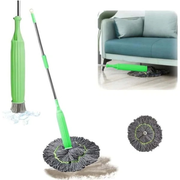 360° Rotating Self-Wringing Microfiber Floor Mop - Effortless Cleaning & Quick Drying