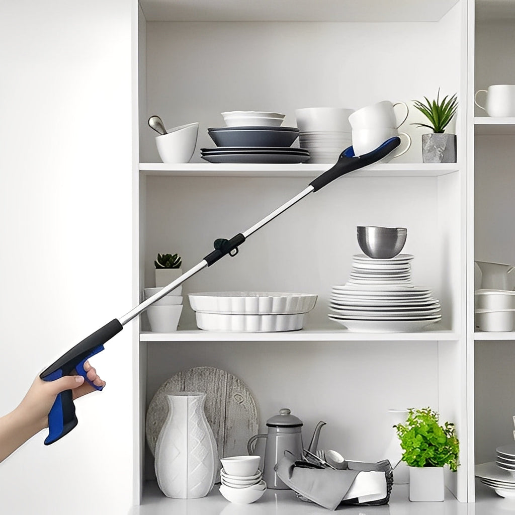 Versatile Long Reach Pickup Tool with 360-Degree Rotating Head for Easy Grabbing & Retrieval
