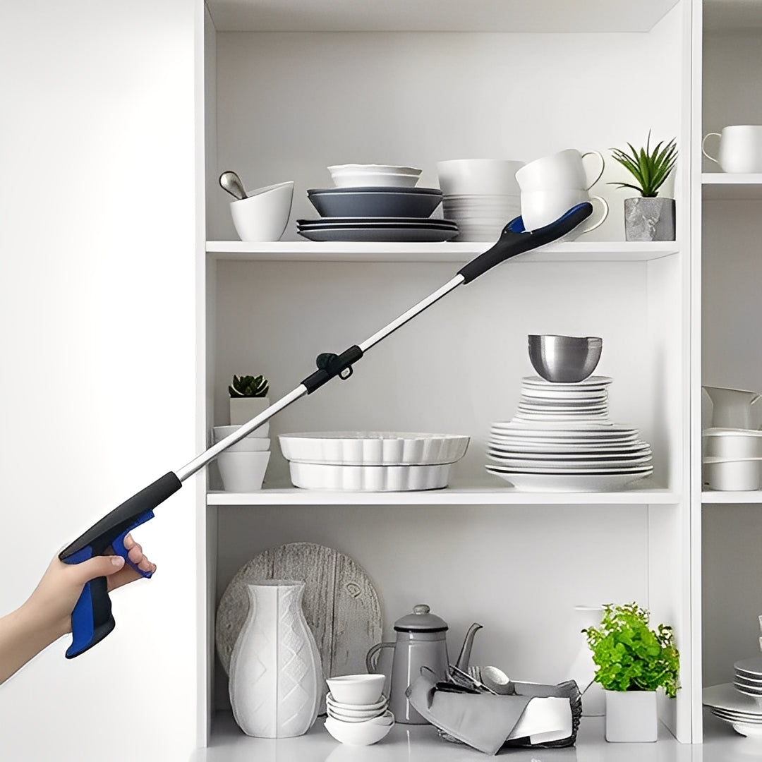 Versatile Long Reach Pickup Tool with 360-Degree Rotating Head for Easy Grabbing & Retrieval